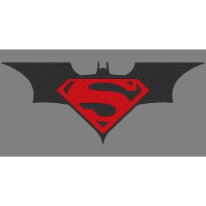 Super Batman Logo Embroidery Design